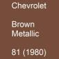 Preview: Chevrolet, Brown Metallic, 81 (1980).